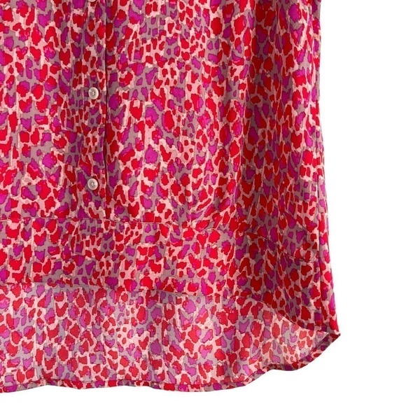 Cabi Heartbreaker Sleeveless Blouse Top in Red Pink, Size Small - Picture 6 of 10